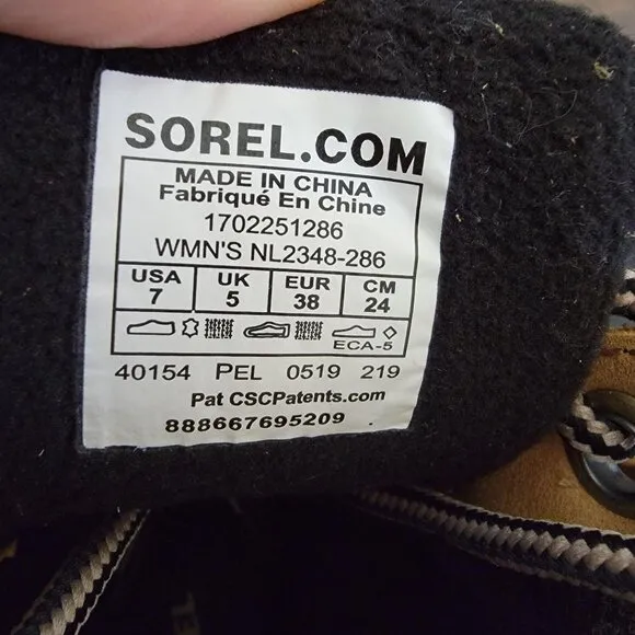 NEW Sorel Slimpack II Boots Womens 7 Classic Winter Cozy Warm Snow Feminine