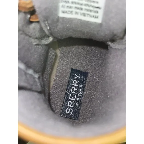 NEW! Sperry Youth Girls Saltwater Duck Boots Grey Wool Toddler Size 12 STK163900