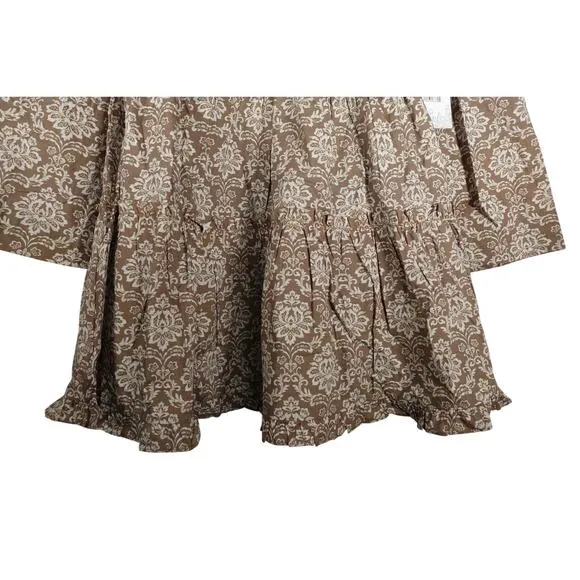 New Tuckernuck Hyacinth House Moss Printed Floral Mini Dress Cotton XXS 1600-11
