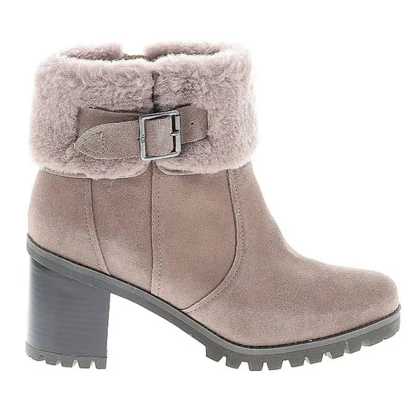 NEW UGG ELISIANA WOMENS CARIBOU SUEDE ANKLE BOOTS