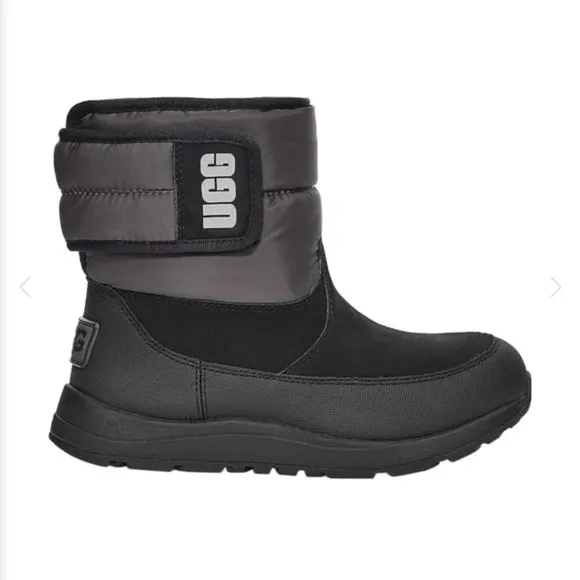 NEW UGG KIDS TOTY WEATHER BLACK/CHARCOAL BOOTS