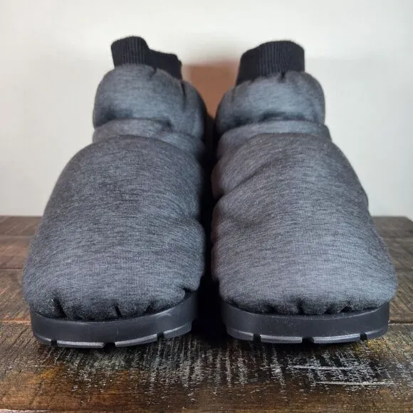 NEW UGG Spaceslider Jersey Booties Womens 7 Platform Liner Puffy Boot Gray Black
