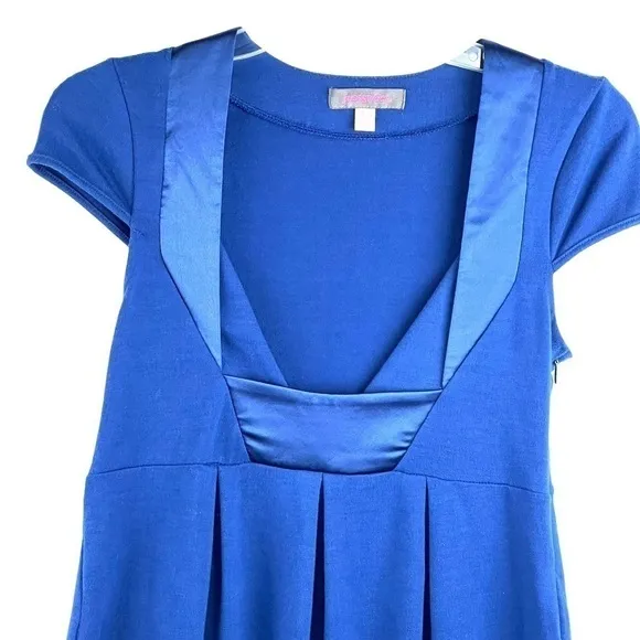 New-vintage Just Sweet (A J-Lo Brand) Empire Waist Satin Accents Mini Dress SZ S