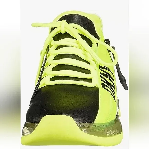 New w/o Box DKNY Tokyo Neon Fashion Lace-Up Zip Sneakers Size 6