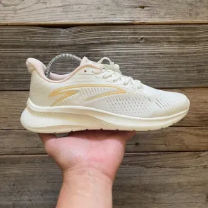 New Women Anta Light Beige Running Shoes Sneakers