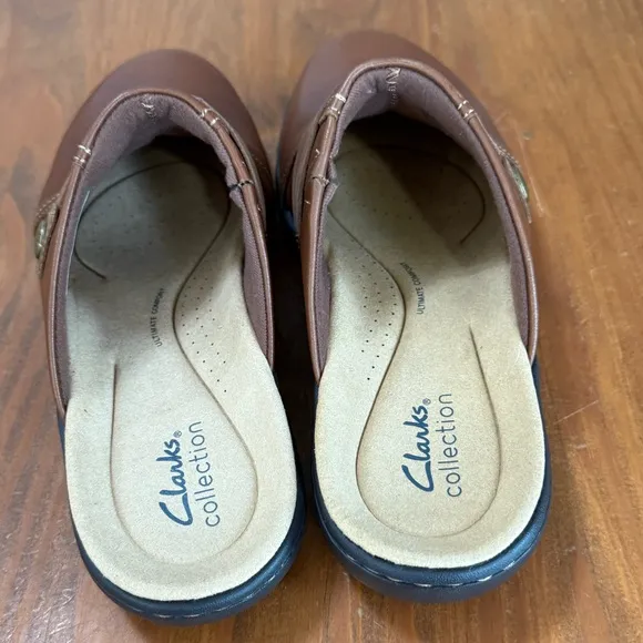 New Women’s Sz 8 Clarks Laurieann Ella Leather Clogs