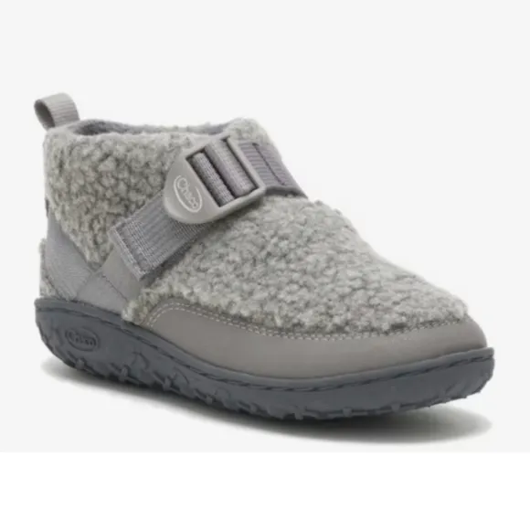 NIB Chaco Ramble Fluff Bootie Light Grey Color Kids Size 5