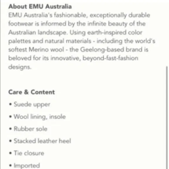 NIB EMU Australia Wool, Suede, WATERPROOF, Billington Suede Lace Up Warm Boots 7