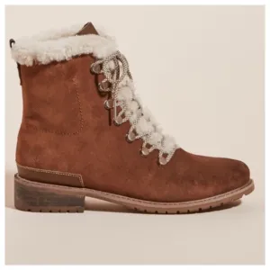 NIB EMU Australia Wool, Suede, WATERPROOF, Billington Suede Lace Up Warm Boots 7