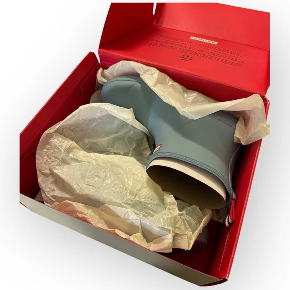 NIB Hunter Original Play Short Rain Boots – Shifting Blue – Women’s Size US 12