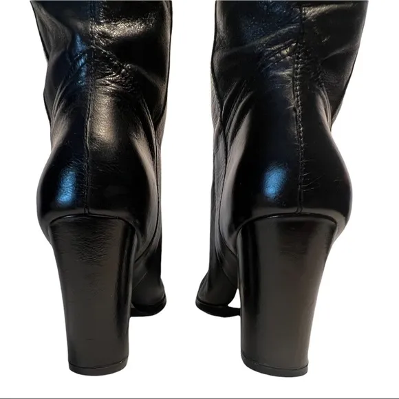 Nicole BLACK leather boots size 9.5