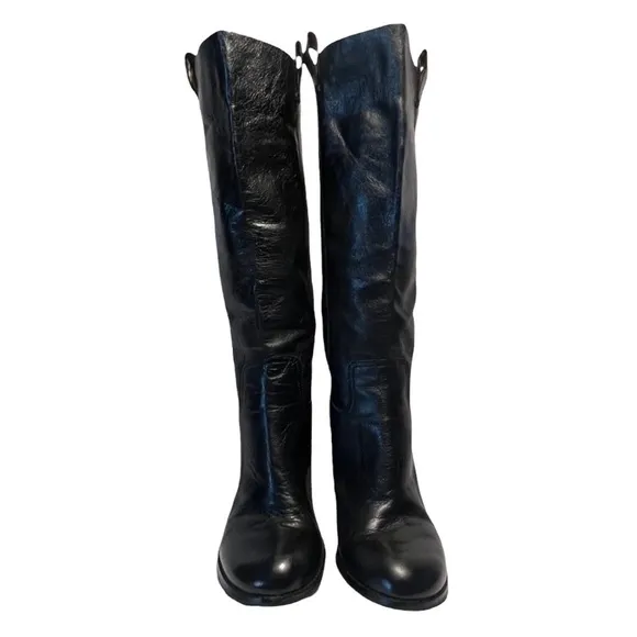 Nicole BLACK leather boots size 9.5