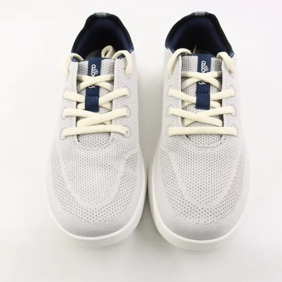 NIDB Allbirds Men's Tree Runner Go Sneakers in Light Grey/True Navy US 11