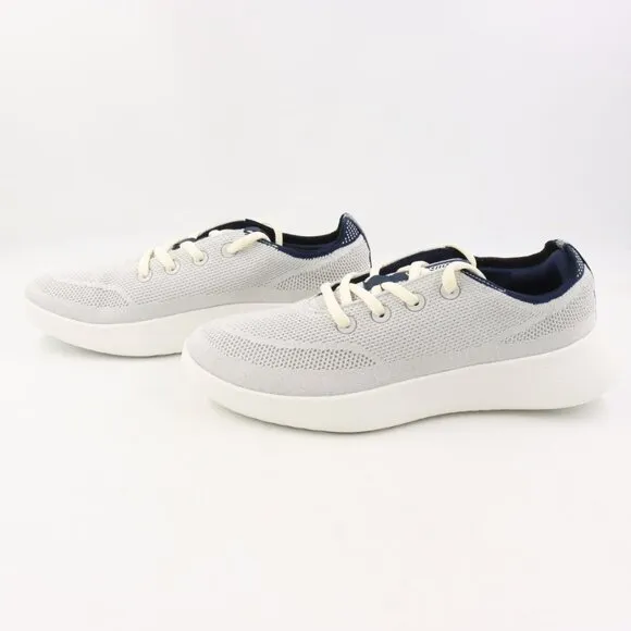NIDB Allbirds Men's Tree Runner Go Sneakers in Light Grey/True Navy US 11