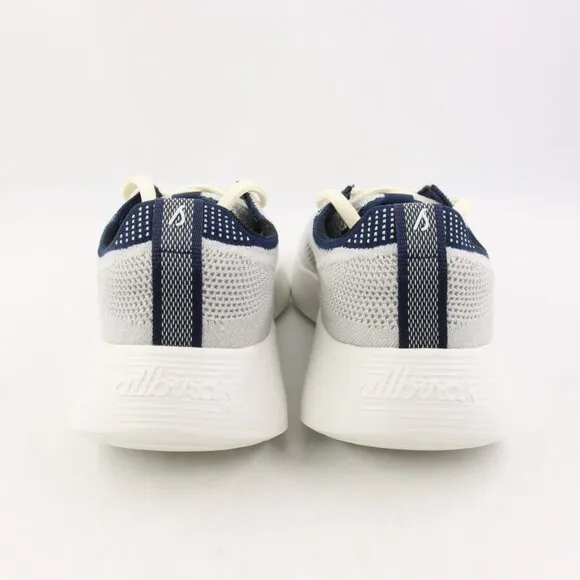 NIDB Allbirds Men's Tree Runner Go Sneakers in Light Grey/True Navy US 11