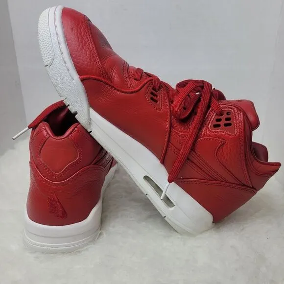 Nike Air Flight 89 Red Leather Sneaker Shoes Size 11.5