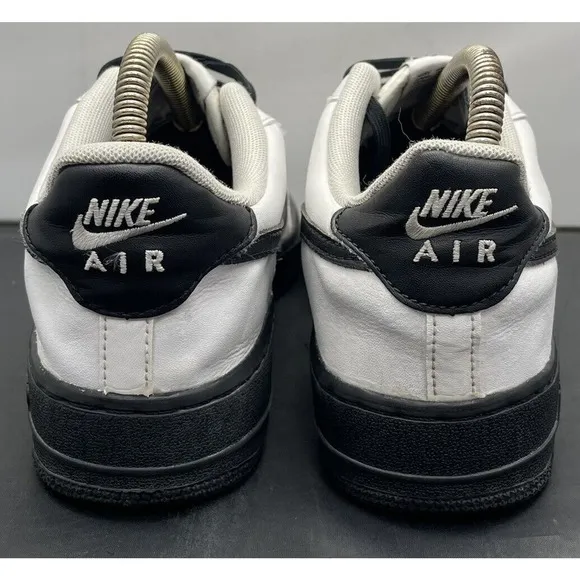 Nike Air Force 1 AF1 White Black Edition Shoes Kids 6Y / Women 7.5 Fast Shipping