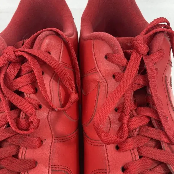 Nike Air Force 1 Low '07 LV8 -Men's 13-Triple/University Red-CW6999-600-OG Box!