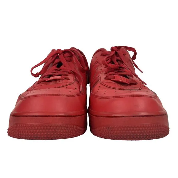 Nike Air Force 1 Low '07 LV8 -Men's 13-Triple/University Red-CW6999-600-OG Box!