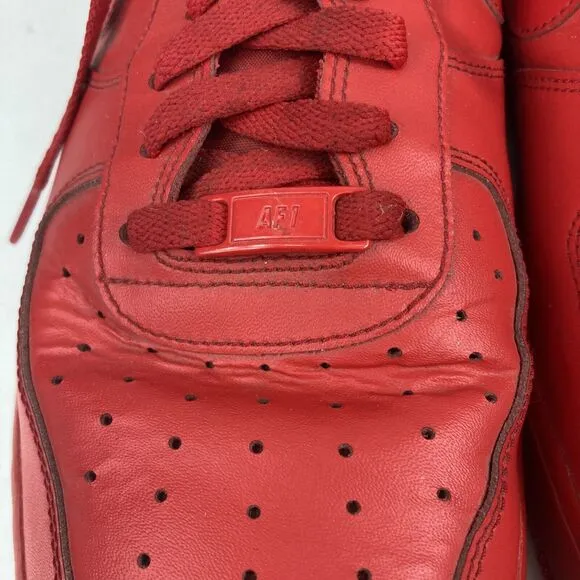 Nike Air Force 1 Low '07 LV8 -Men's 13-Triple/University Red-CW6999-600-OG Box!