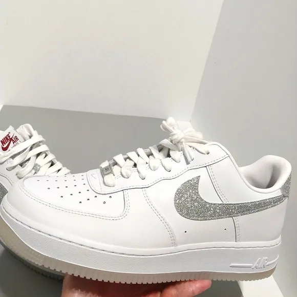 Nike Air Force 1 Low '07 LX Glitter Swoosh, NEW, Size 10.5| EUR 42.5
