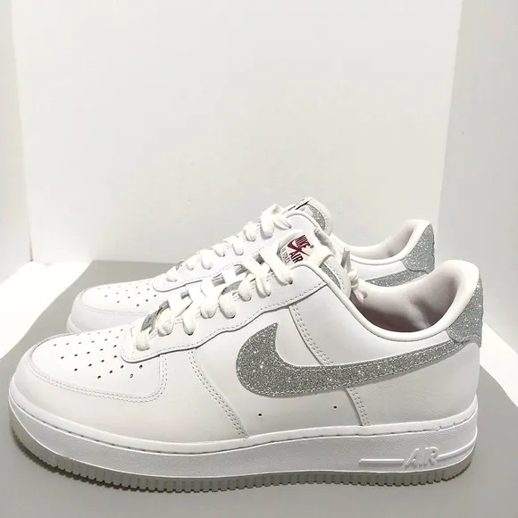 Nike Air Force 1 Low '07 LX Glitter Swoosh, NEW, Size 10.5| EUR 42.5