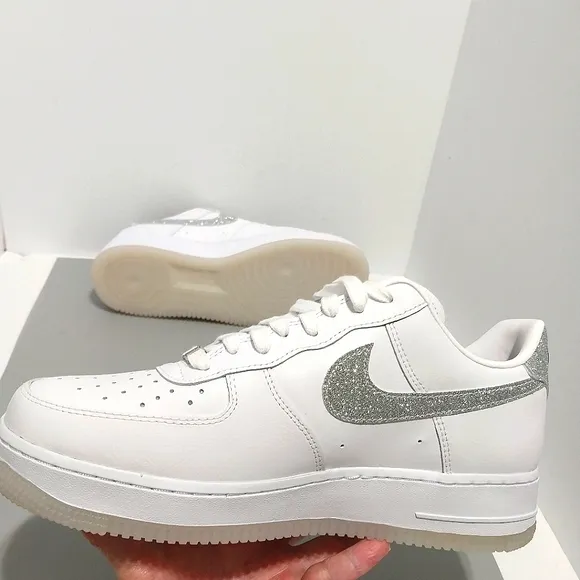 Nike Air Force 1 Low '07 LX Glitter Swoosh, NEW, Size 10.5| EUR 42.5