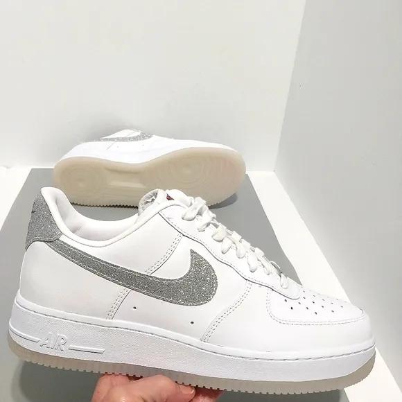Nike Air Force 1 Low '07 LX Glitter Swoosh, NEW, Size 10.5| EUR 42.5