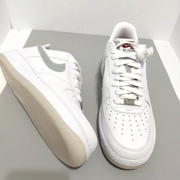Nike Air Force 1 Low '07 LX Glitter Swoosh, NEW, Size 10.5| EUR 42.5
