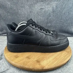 Nike Air Force 1 Low 07 Shoes Mens Size 11 Triple Black Basketball Sneakers