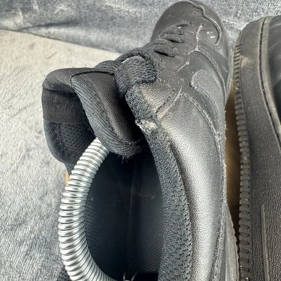 Nike Air Force 1 Low 07 Shoes Mens Size 11 Triple Black Basketball Sneakers