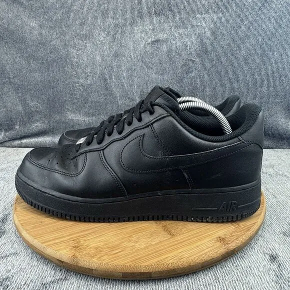 Nike Air Force 1 Low 07 Shoes Mens Size 11 Triple Black Basketball Sneakers
