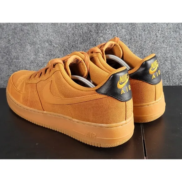 Nike Air Force 1 Low Top Casual Sneakers Golden Harvest Mens Size 13 Streetwear