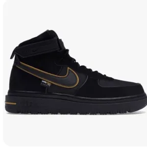 Nike Air Force I Boot Cordura Black Gold Men’s size 6.5.