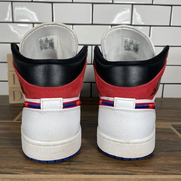 Nike Air Jordan 1 Mid SE Mens Size 10.5 Shoes Multicolored Swoosh Sneakers