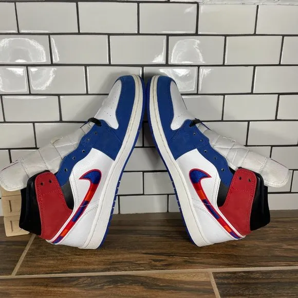 Nike Air Jordan 1 Mid SE Mens Size 10.5 Shoes Multicolored Swoosh Sneakers