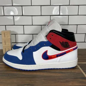 Nike Air Jordan 1 Mid SE Mens Size 10.5 Shoes Multicolored Swoosh Sneakers
