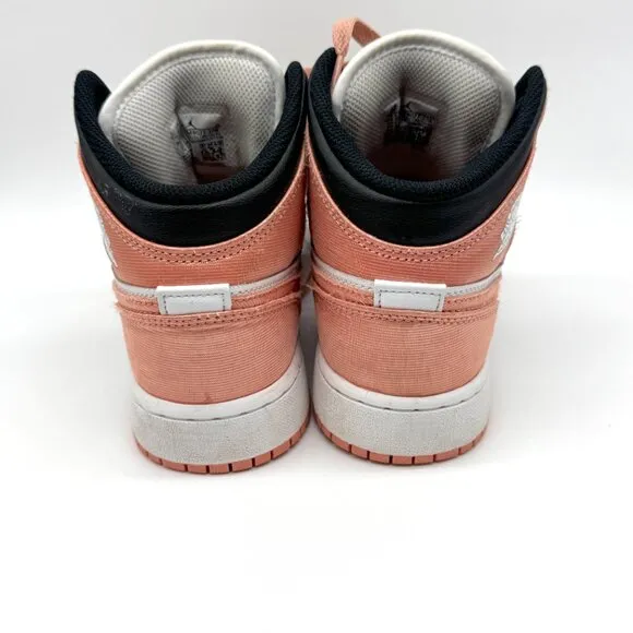 Nike Air Jordan 1 Mid Youth 4Y Madder Root Shoes DM9077-108 GUC