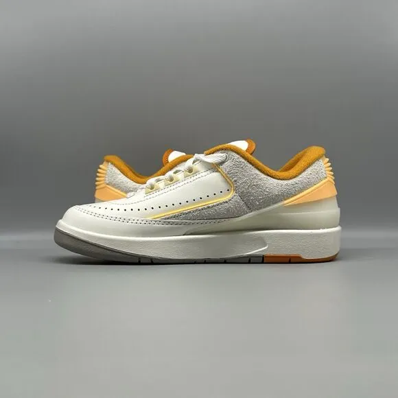 Nike Air Jordan 2 Retro Low 'Craft' Sail Melon Tint Sneaker DV9956-118 Me Size 4