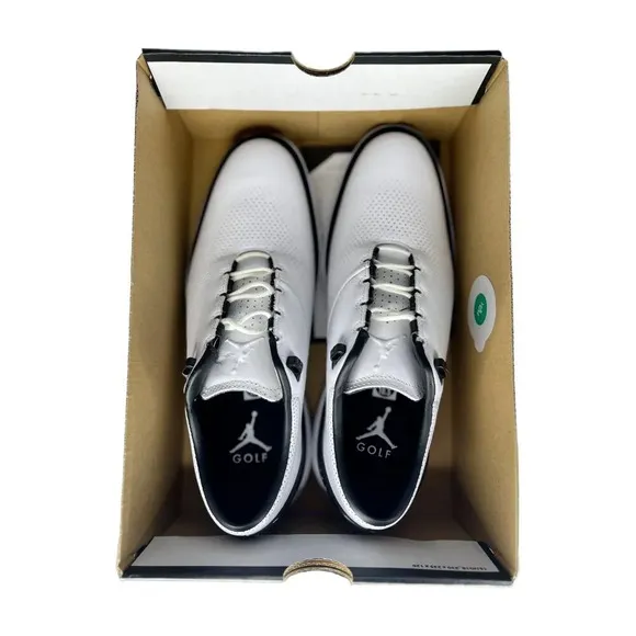 Nike Air Jordan ADG 4 Golf Shoes | White &amp; Black – Men’s 10.5 | New in Box