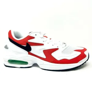 Nike Air Max 2 Light White Black Habanero Red Mens Running Shoes AO1741 101