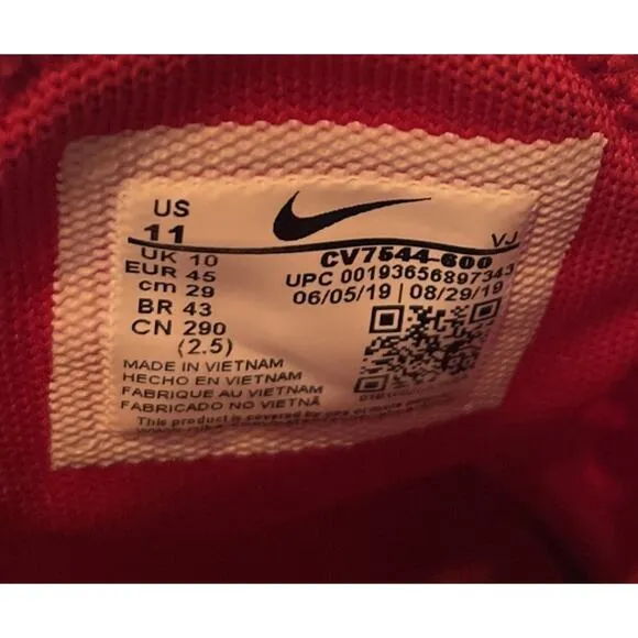 Nike Air Max 270 University Red Run Shoes CV7544 Mens Size 11 Fast Shipping