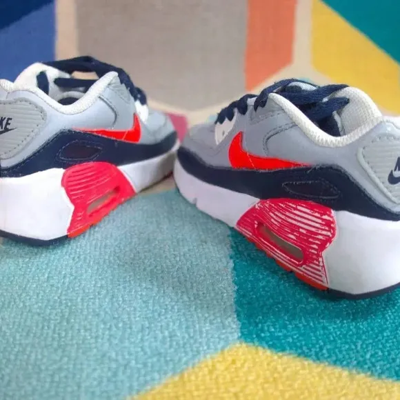 Nike Air Max 90 LTR Baby/Toddler Shoes (Light Smoke Grey/Dark Obsidian/Phantom/B