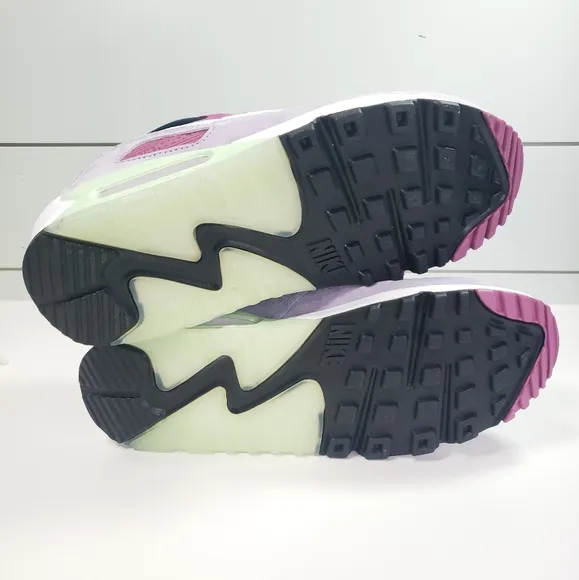 Nike Air Max 90 NRG Light Bordeaux Armory Navy DM0035-500 Suede Running Shoes 9