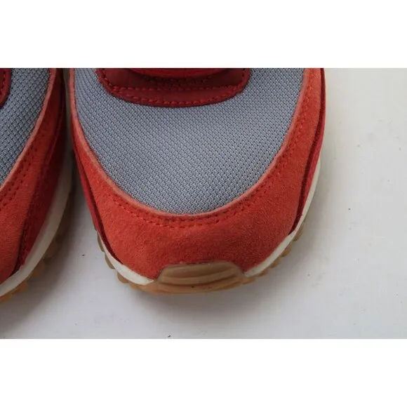Nike Air Max 90 Prm Premium Sneakers Shoes Orange Red Mens Size 9.5 EU 43