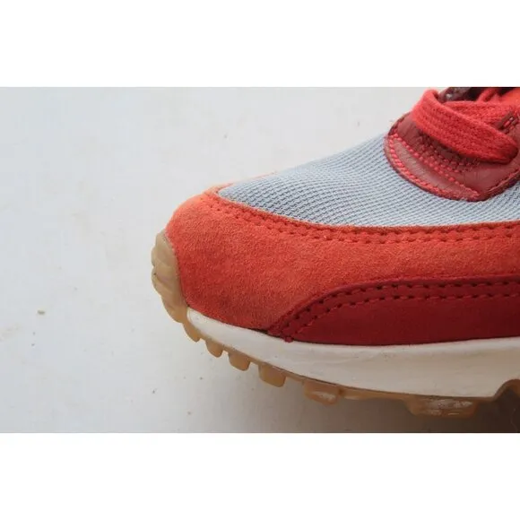 Nike Air Max 90 Prm Premium Sneakers Shoes Orange Red Mens Size 9.5 EU 43