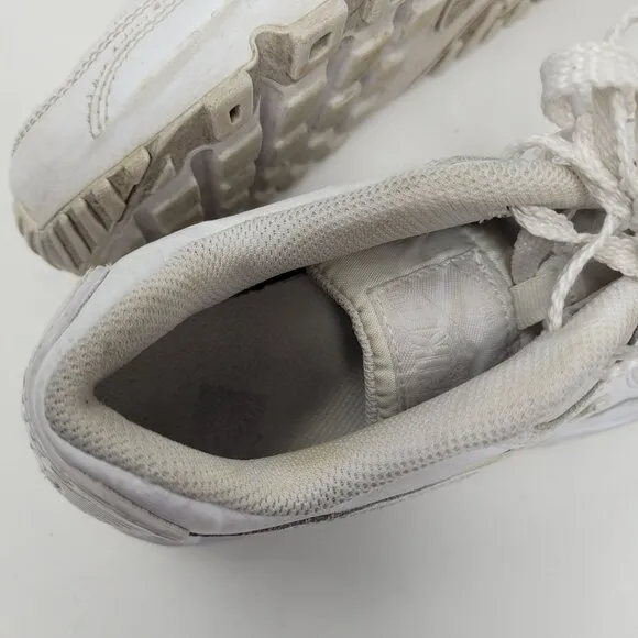 Nike air max 90 white leather 4.5 youth or 6 womens 833412-100