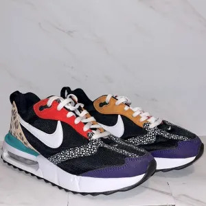 Nike Air Max Dawn SE Black Safari Animal shoes sz 7.5 women’s (i8)