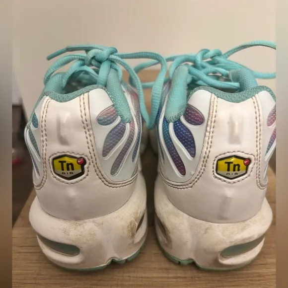 Nike Air Max Plus GS Shoes White / Light Aqua Youth