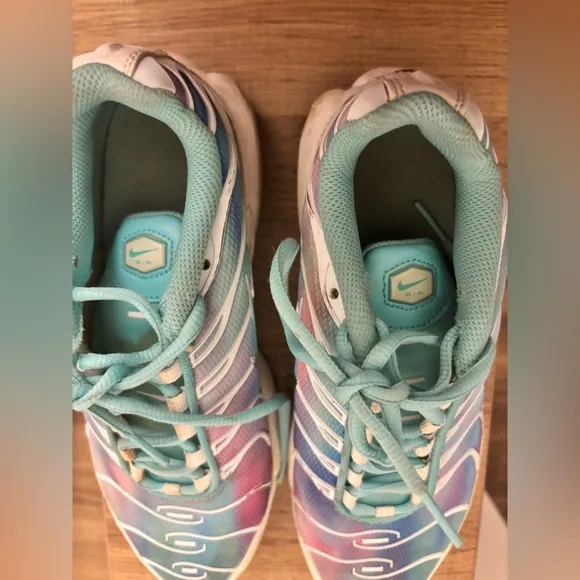 Nike Air Max Plus GS Shoes White / Light Aqua Youth